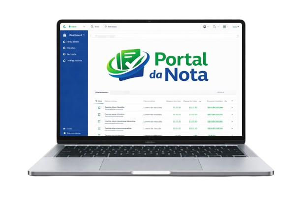 Portal da Nota em notebook